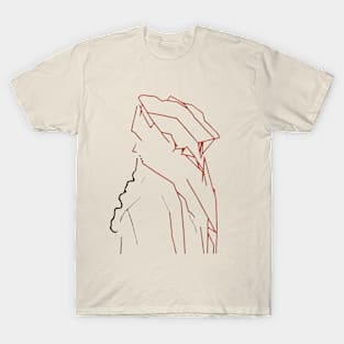 Red Abstract Art T-Shirt